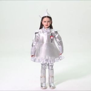 Halloween Tin Man cosplay Clothing Fairy Tales Wizard of Oz Series Girls Drama Performing Costumes