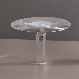 Transparent LED Table Lamp USB Charging Bedside Lamp Small Night Light Suitable for Study Dining Room Bedroom