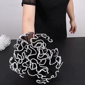 Pearl Yarn Pleated Yarn Flower Packaging Tulle Wrapping DIY Gift Packaging Material