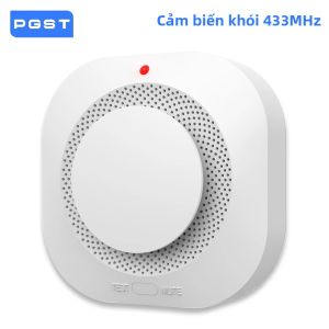 Cảm Biến Báo Khói Chống Cháy Không Dây 433 MHz RF GSM Máy Dò Hệ Thống Báo Động An Ninh Gia Đình Tương Thích