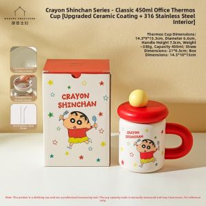 MODERN SWEETHOME | Thermal Cup Ceramic Inner Stainless Outer with Straw
