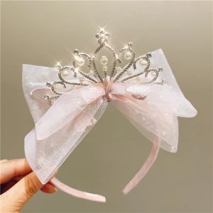 Princess Crown Hairband Childrens Birthday Girls Headwear Babys First Year Old Headband Sweet Style Fashionable Accessory