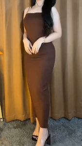 PROMO DRESS TANKTOP | LONG DRESS MAXI TANKTOP PANJANG | BAHAN SPANDEK FIT BODY PRES | TERMURAH