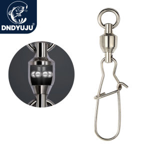 20PCS Swivel Snap Connector Pin Ball Bearing Rolling Ring Buckle Kit Pesca Lure Line Connect Cross Lock Fishing Tools