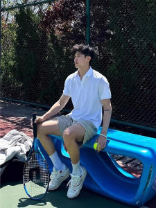 White Polo Tennis T-Shirt for Summer