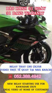 Rờ le đề kawasaki - Relay starting use for kawasaki. (Ninja/Z300 Zx25r Vulcan/Z650 halogen Versy300)