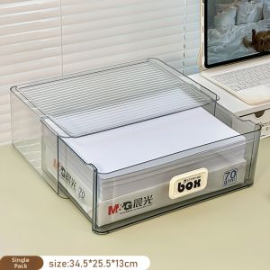 YA JIA LI JIA | Transparent Multi-Layer Desk Organizer Classification Book Document Folder
