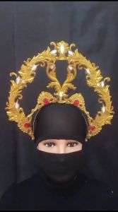 Mahkota Tari Bahan Lem Lilin & Aksesoris Karnaval Motif