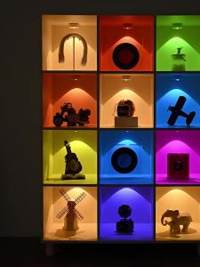 RGB+3-Color Wireless Under Cabinet Light Timer Dimmable Magnetic Rechargeable Remote/Touch for Kitchens Cabinets Closets