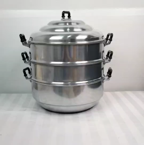 หม้อนึ่ง ซึ้งนึ่ง ขนาด 26 ซม.  28 ซม. 30 ซม.  32 ซม. 34 ซม. 3 ชั้น ซึ้งนึ่งสแตนเลส หม้อนึ่งสแตนเลส