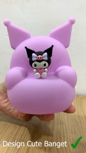 Lampu Tidur LED Kuromi ORI Sanrio Boneka Night Lamp Silicone Squishy
