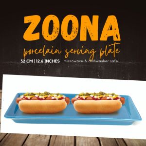 ZOONA Porcelain Plate I Piring Makan Keramik | Piring Saji | Piring Porselen