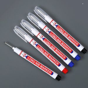3Pcs/set White Long Head Markers Deep Hole Marker Pen Carpenter Pencil Bathroom Woodworking Decor Marking Pen Tool 20mm