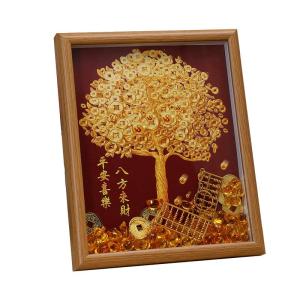 New Home Decoration Gifts Moving Warm House Decoration Ceremony Decorations Practical Tabletop Display Chinese Style Wood