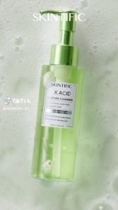 SKINTIFIC 3X Acid Acne Gel Cleanser 120Ml For Acne Prone Skin WIt Salicylic Acid