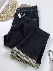 MANMI | Quần Jeans Denim Xanh Retro Dáng Rộng Đa Năng
