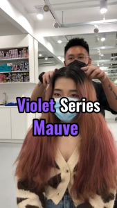(FREE bleach set) Direct Mauve Hair Color Kit (10minutes )100ml+Free Bleach&Peroxide(100ml) ungu hair purple dye rambut ungu hair dye permanent dye Muslim friendly levender hair