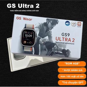 Đồng Hồ Thông Minh GS Ultra 2 Dành Cho Nam Nữ Hỗ Trợ Gọi Bluetooth Màn Hình AMOLED Bộ Nhớ Trong 4GB Theo Dõi Sức Khỏe Tích Hợp Nghe Nhạc Chụp Ảnh Hệ Điều Hành OS10