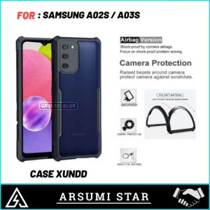CASE MURAH HP SAMSUNG SERIES HARDCASE ARMOR TPU SHOOKPROF TRANSPARAN CASING SAMSUNG A02S / A03S