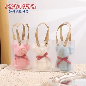 🧸พร้อมส่ง 🇹🇭🧸ของชำร่วย งานแต่ง ผ้าขนหนู รูปหมี สุดน่ารัก พร้อมถุง สุดหรูหรา