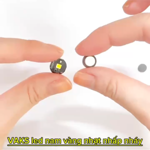 1 cái Chip LED nam châm 10mm VÀNG NHẠT nhấp nháy sử dụng cho tượng nhỏ mô hình đồ thủ công đồ chơi đồ trang trí..v.v