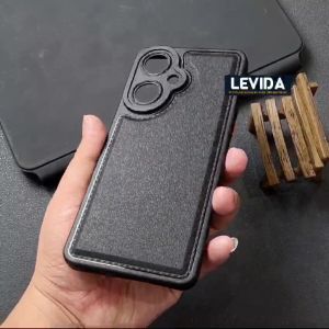 Luxury Case Leather Pro Kamera Black Vivo Y27 4G