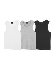 เสื้อกั๊กทรงเข้ารูป RCTNCLUB Basic 300G คอวี ทรงหลวม สำหรับผู้ชาย เสื้อคลุมกันหนาวฤดูร้อน สไตล์อเมริกัน ลำลอง สีพื้น