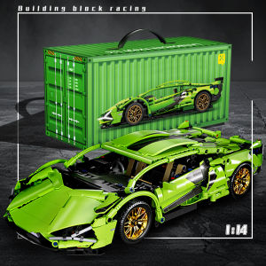 New 1280Pcs Technical Building Blocks Racing Car Model Remote Control Electric RC Car Version Optional Construction Toys For Boy