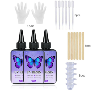 Hard Cured Epoxy UV Resin 100g-400g DIY Jewelry Making Tool For Crystal Epoxy Resin Mould