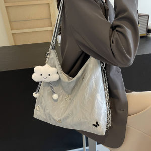 Large Capacity Commuter Womens Butterfly Shoulder Bag 2025 New Fashion Tote Bag Versatile Crossbody Handbag Daily Use