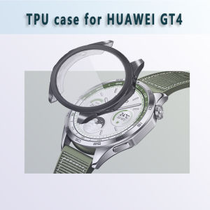 SciuU Protective Case for HUAWEI GT4 (46mm Released in 2023)]All-around Flexible TPU Case with Screen Protector