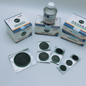 Vulcanizing tire patch 30mm 40mm 52mm Car Round Natural Rubber Tire Cold Patch Tubeless Patch Vulcanizing Emergency Tire Repair kit