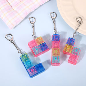 Keyboard Fidget Keychain Decompression Button Finger Clicker Toys for Anxiety Relief & Finger Exercise