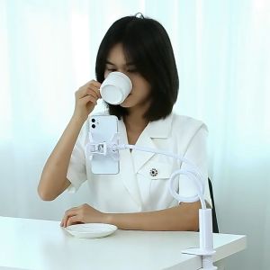 MAX COD - TaffSTUDIO Lazypod Arm Universal Tablet PC Holder dengan Klip 360 Derajat / Penyangga HP Tablet Smartphone / Dudukan HP - A-138