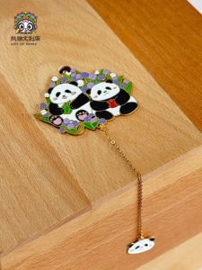 Creative Metal Bookmarks Panda Flower Leaf Design Graduation Gifts Cultural Creative Souvenir from Chengdu Page Holders