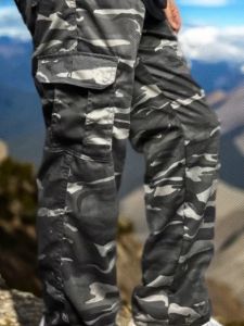 Celana Cargo Camo Loreng Panjang Reguler Fit Pria Kargo PDL Gunung Outdoor Gombrong Anak Skena