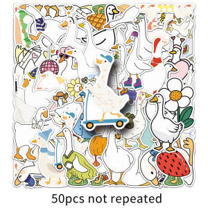 Creative DIY Water-Proof Stickers 100 Pcs Cute Goose Doodle Decals Fun Small Patterns Decorative Journal Diary Earphone Stationery Box Helmet Guitar Cup Fridge Sticker