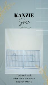 2 pintu kotak buat modif umbaran burung diameter 40x45