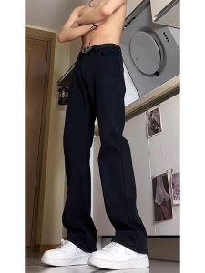 กางเกงยีนส์ทรงตรงผู้ชายทรงสลิมฟิต ทรงวินเทจสไตล์อเมริกัน ทรงหลวม กางเกงขายาวทรงหลวม ทรงหลวม ทรงหลวม