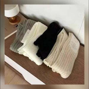 57cm Sweet Japanese Lolita Leg Warmers Women Ankle Warmer for Girls Gothic Long Socks Y2K Thin Knitted Cosplay Heel Socks