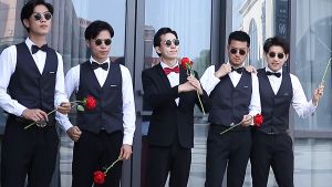 Combo Aó Sơ Mi Aó Gile Dây Đai Chữ Y Nơ TRAZ Cho Dàn Bưng Qủa Bê Tráp(bụng vai to tăng 1 size)6666