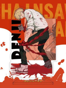 Acrylic Saw Man Meme Figurine Maccha Acrylic Anime Stand Two-Dimensional Collectible Items Saw Man Roleplay Maccha Acrylic Figure