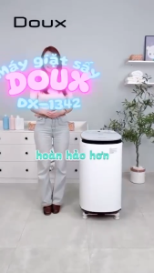 Máy Giặt Sấy Diệt Khuẩn Nước Nóng Cao Cấp DOUX PRO MAX DX-1342 Lồng Giặt 4.5kg Bảng Tiếng Việt