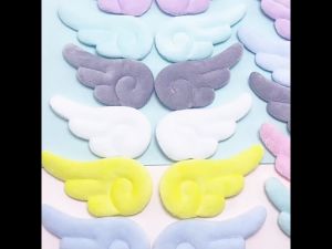 10pcs Plush Angel Wings Mini Angel Wings DIY Crafts Accessories for Hair Clips Headband Clothes Shoes Backpack