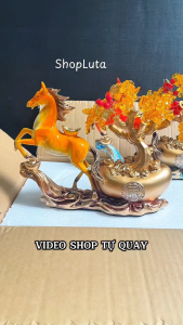 Tượng Hươu Đồng Hồ Cát Decor Trang Trí Hiện Đại Cho Phòng Khách Làm Quà Tặng Tân Gia