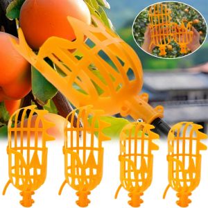 2Pcs Portable Handheld High-altitude Fruit Picker for Peach Cherries Apples Plastic Fruit Picker Head Gardening Harvesting Tools