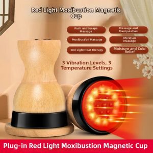 JUJIASHOU | Heating Massager with Moxibustion Magnetotherapy Red Light Guasha Cup