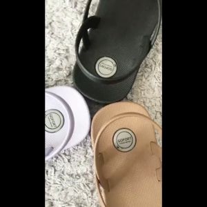 Gofort Sandal Gunung Jepit Tali Belakang Wanita Polos Pantai Anti Slip Air Camou Camau Lela Caramel