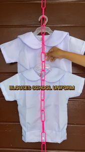 Blouse School Uniform for Girls Elementary High School | Baby Collar Marine Collar | Theo Clothing