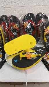 Sandal Jepit Anak Motif Kartun Tung-Tung Sahur Warna Cerah - Fashion Anak Nyaman & Trendi